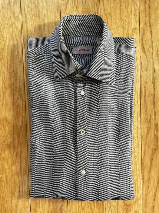 Męska szara koszula Versace