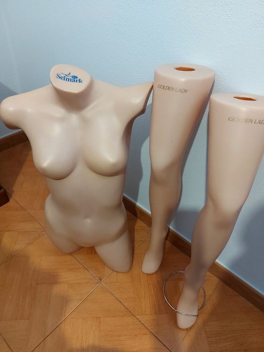 Busto manequim + pernas manequim