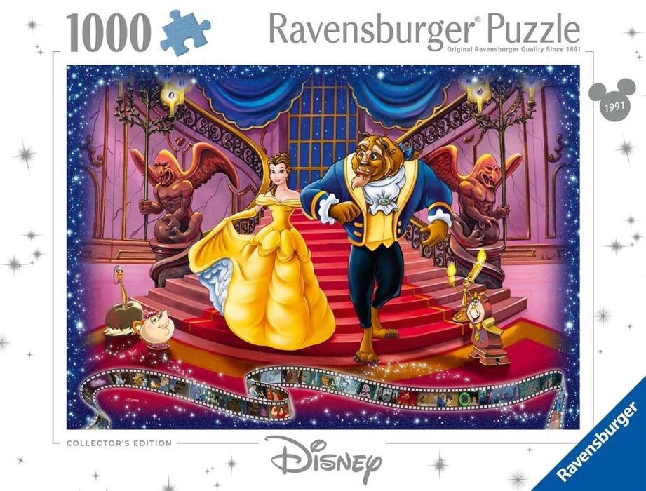 Puzzle 1000 Disney Classics Piękna i Bestia pudełko,