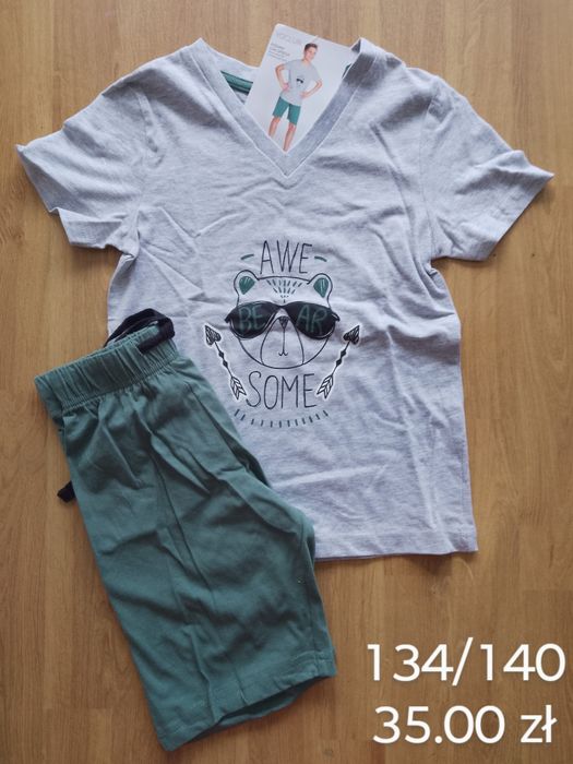 Piżama chłopięca letnia - rozmiar 134/140