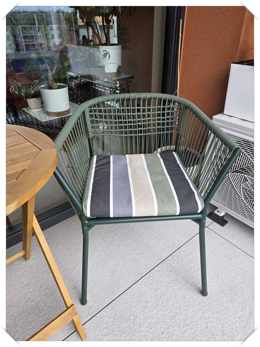 2x Krzesło ogrodowe tarasowe na balkon SEGERÖN IKEA 2 szt. +PODUSZKI