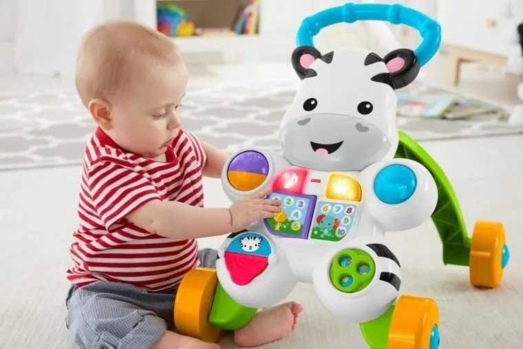 Fisher-Price Pchacz Zebra interaktywny chodzik