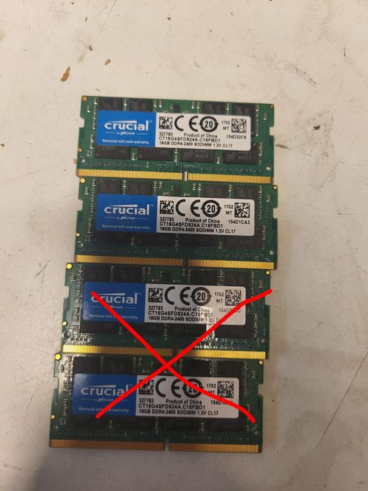 32Gb 2x16Gb Crucial DDR4 2400