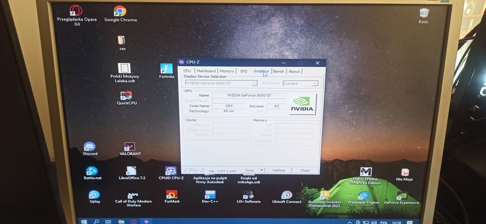 Gt 8600  ddr3 512 mb