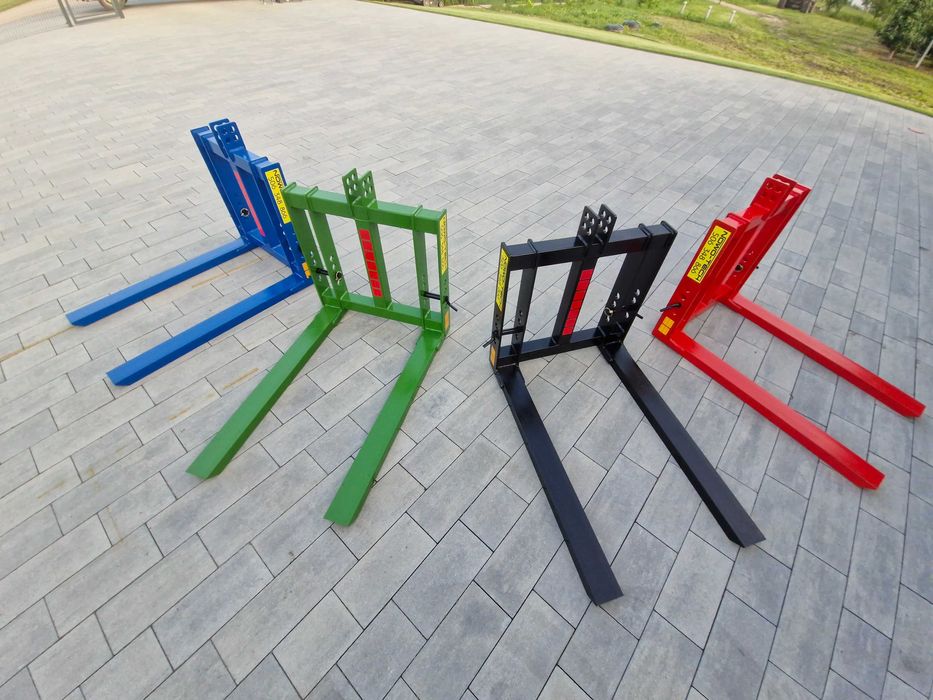 paleciak na tył ciągnika, widły do palet, 4 uchwyty mocujące, nowość