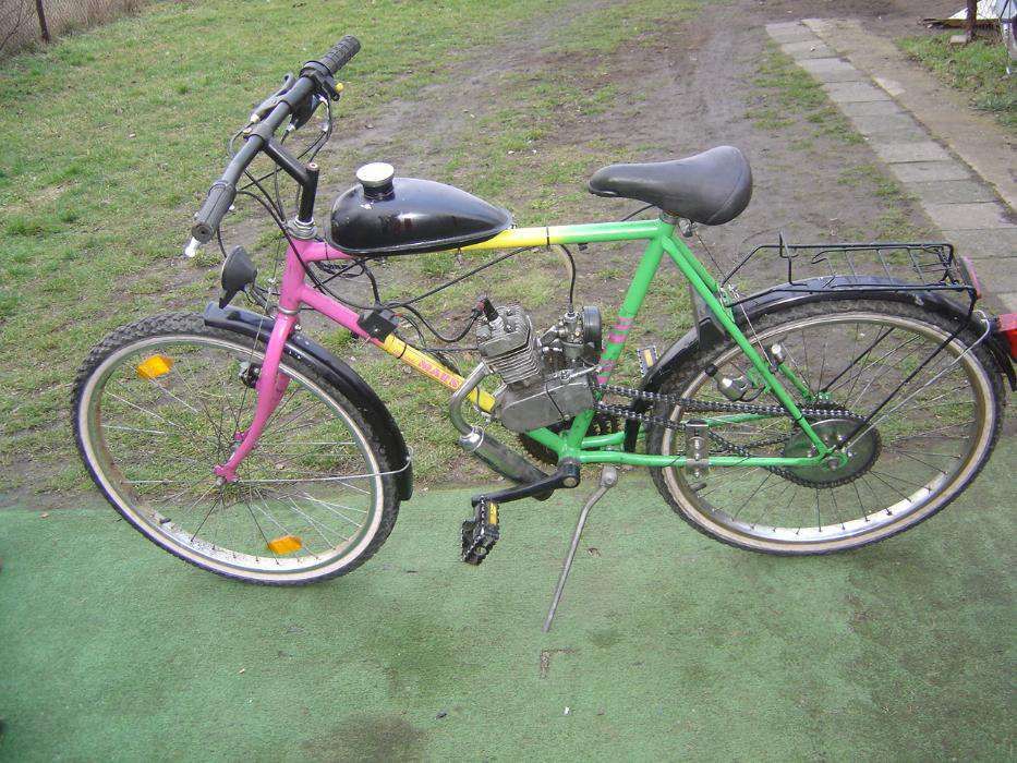 rower z silnikiem spalinowym