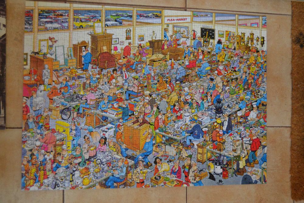 Vários puzzles 1000pcs montados