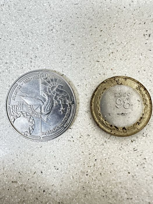 Moeda Expo 98 e 100 escudos 1990