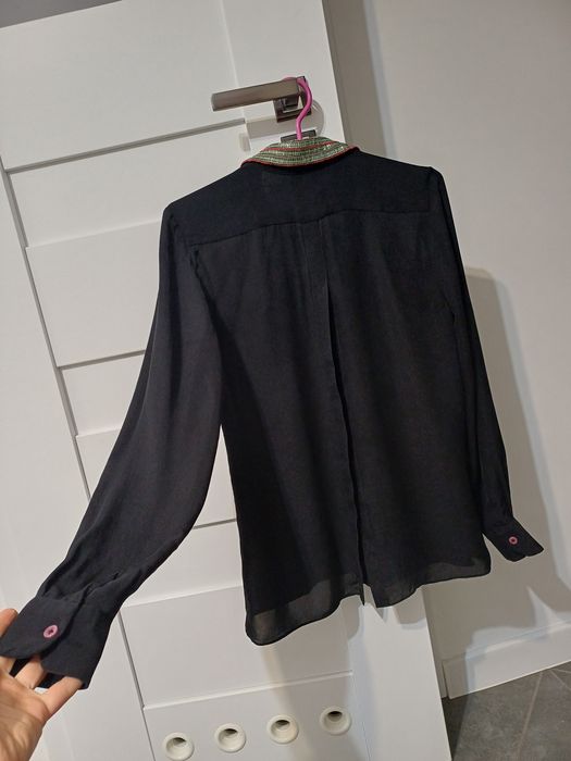Elegancka bluzka damska, 100% jedwab, Parker r. S