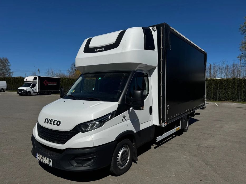 Iveco Daily  10 pallet, winda, otwierany dach