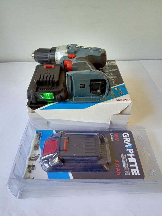GRAPHITE 58G000 Wkrętarka ENERGY+ plus 2x Aku. 2.0Ah - Sprawdzona Nowa