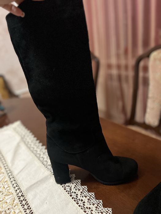 Сапожки натуральна замш 39 розмір