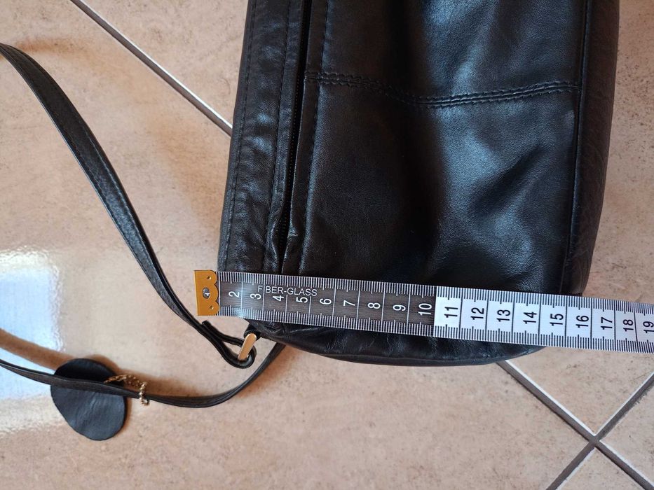 Torebka na ramię ze skóry naturalnej