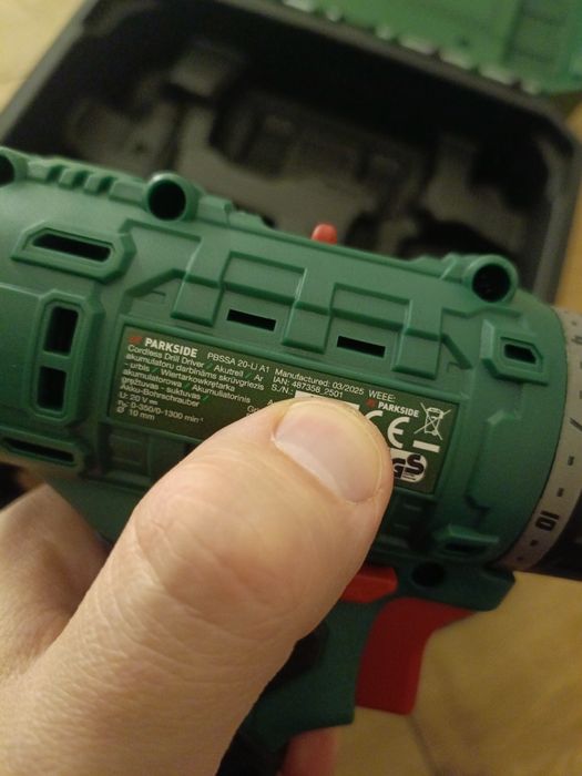 Nowa gwarancja wkrętarka akumulatorowa Parkside PBSSA 20-Li A1