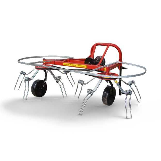 Ворошилка сіна карусельна 2 роторні польські Jar-met, грабли ворошилки