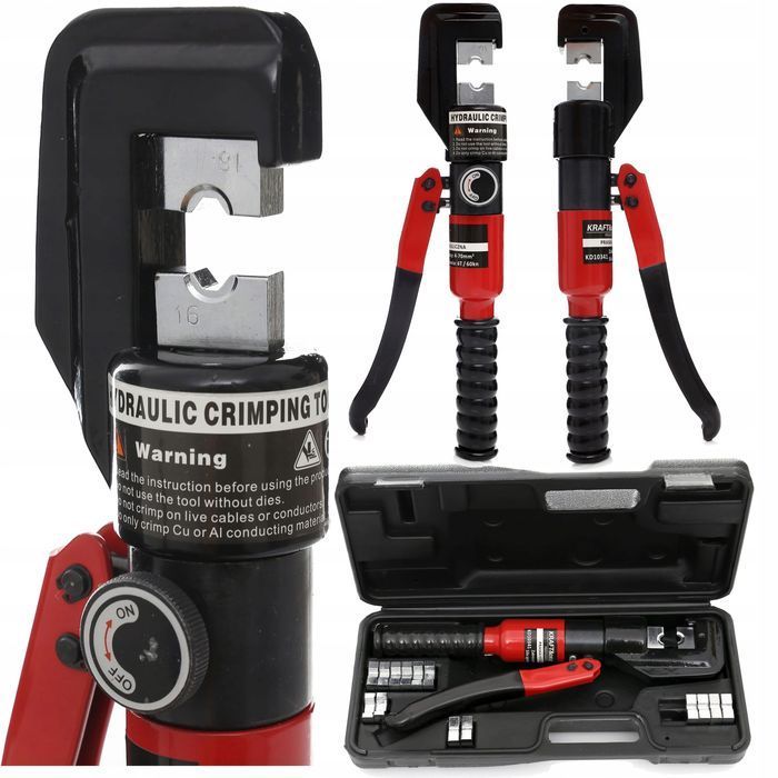 Zaciskarka Praska Hydrauliczna 4-70Mm Zestaw Matryc Do Kabli
