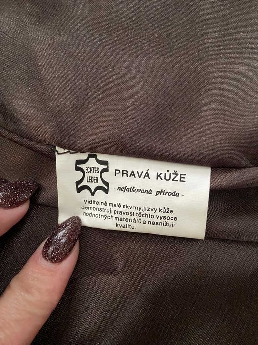 Kamizelka skóra naturalna rozmiar XL.