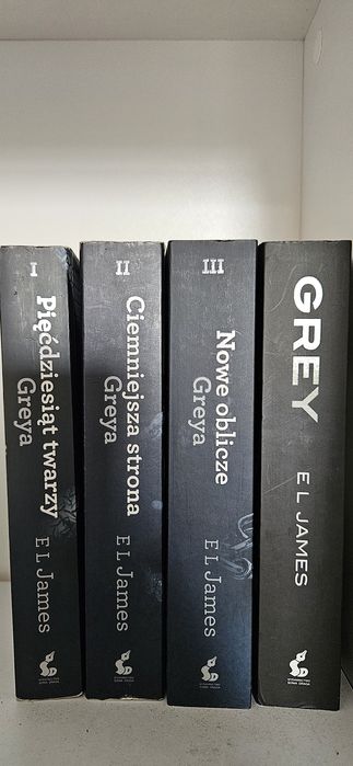 GREY cztery książki E.L.James pięćdziesiąt twarzy, ciemniejsza strona