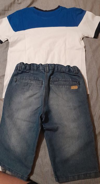Calções e tshirt rapaz 7 anos
