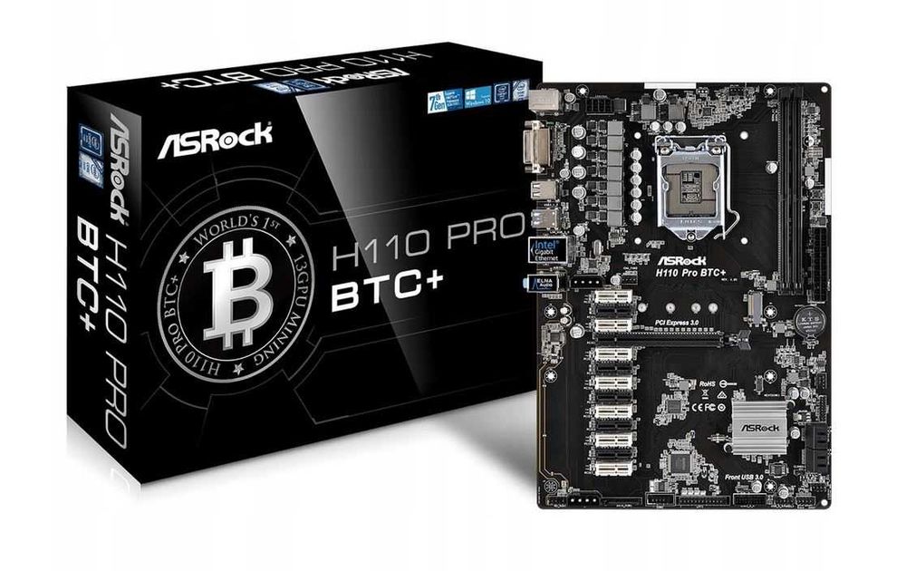 Płyta Główna ASRock H110 Pro BTC+ ; 13xGPU Nowa