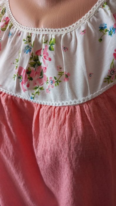 44/46 100 % bawełny, koszula nocna, kwiaty