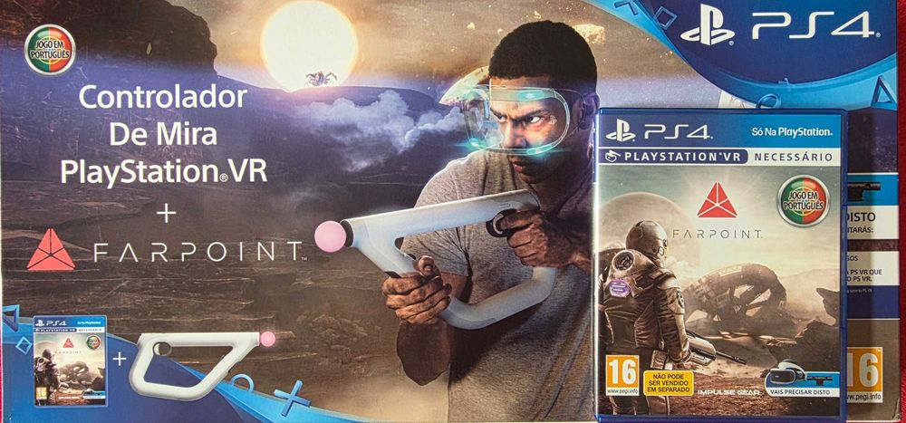 Pack PS4 Pro 1TB + PlayStation VR + Aim Controller + Farpoint – Completo