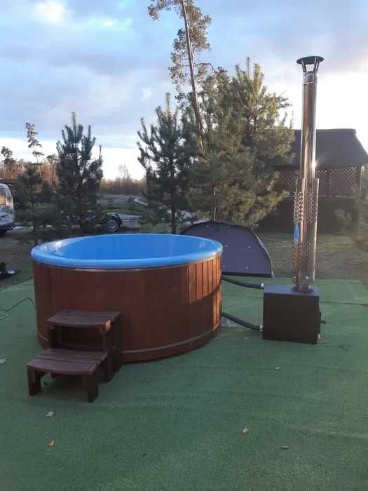 Купіль з джакузі. Чан на дровах.