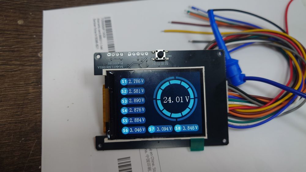 Монітор батареї до 8S. Lifepo4. Li-ion