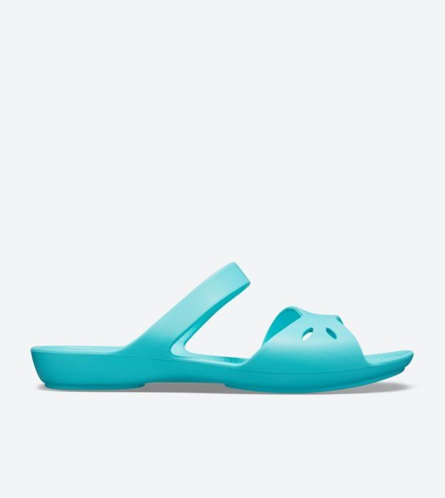 Sandały damskie klapki Crocs błękitne W6 36,5