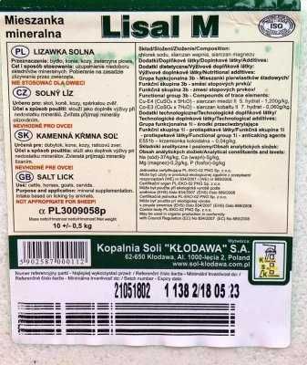 Lizawka solna zielona - sól z mikroelementami - 10kg