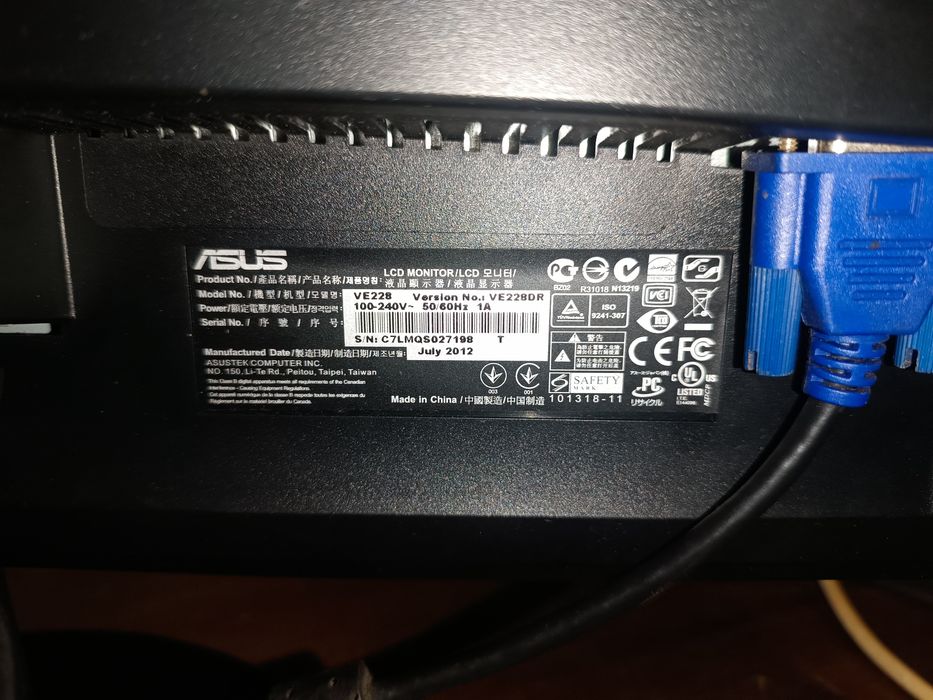Monitor PC asus funcional