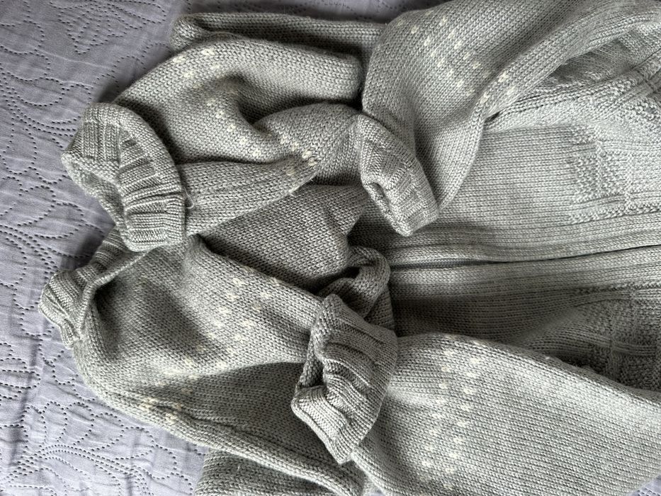 Wełniany kombinezon Merino 74 80 cm Lillelam