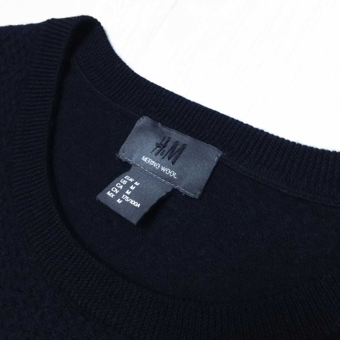 H&m merino wool s - m базовый шерстяной свитер джемпер шерсть мериноса