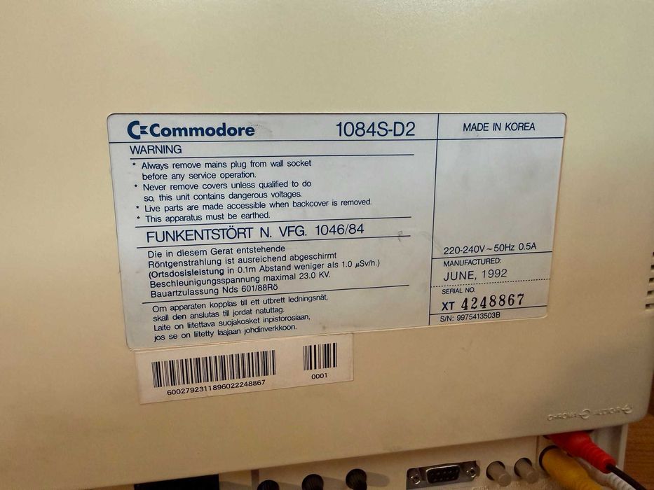 Monitor Commodore 1084s