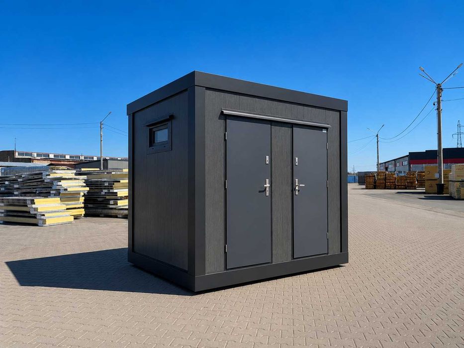 Kontener Pawilon 4x2,5 płyta PIR 120mm Pawilon Sanitarny Kontener Toaleta WC Kontener Mobilny Całoroczny PRODUCENT