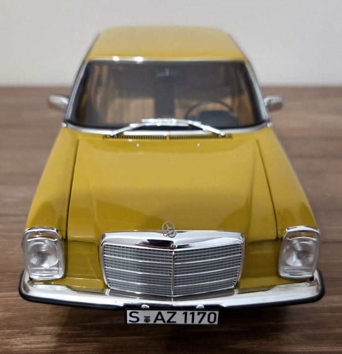 Mercedes W115 Norev 1:18 Yellow Bahama.