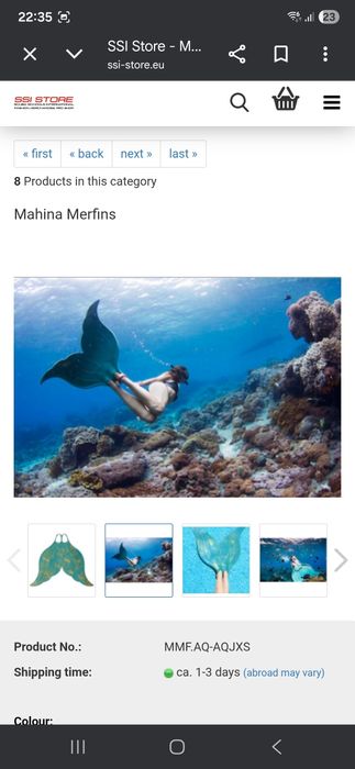 Barbatanas Mahina Merfins