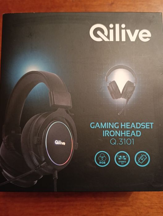 Ігрові навушники з мікрофоном Qilive