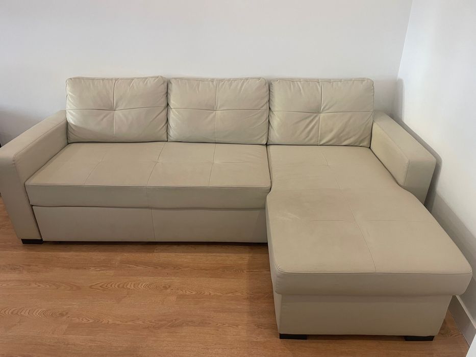Sofá 3 lugares com chaise long