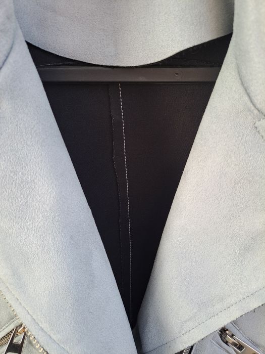 Kurtka ramoneska zamszowa Zara Basic