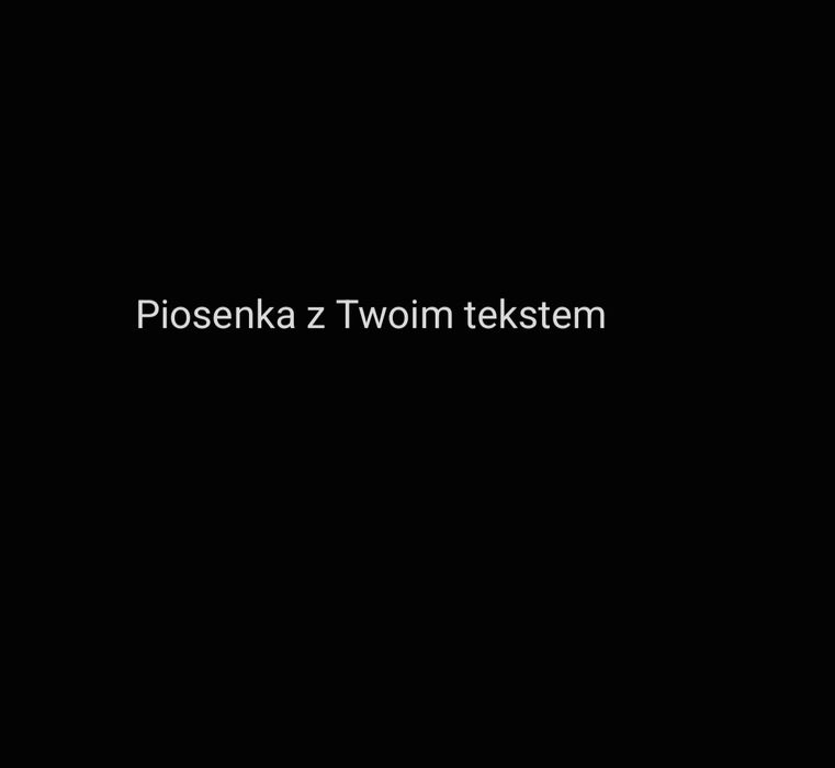 Piosenka z Twoim tekstem custom mp3