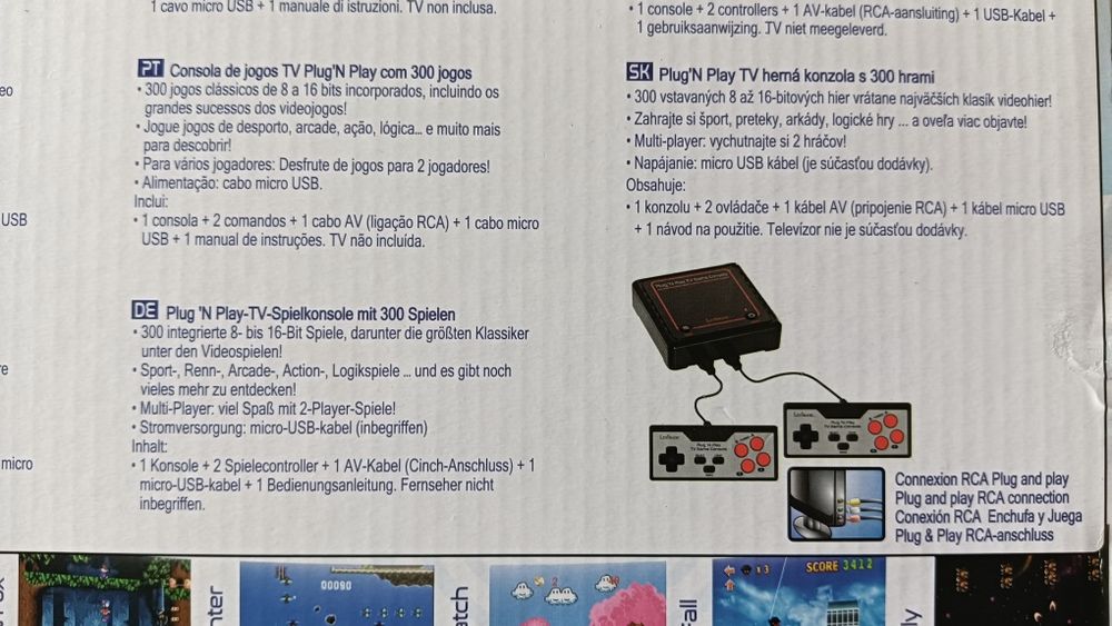 Consola de jogos Lexibook Retro TV Game (modelo JG7800)