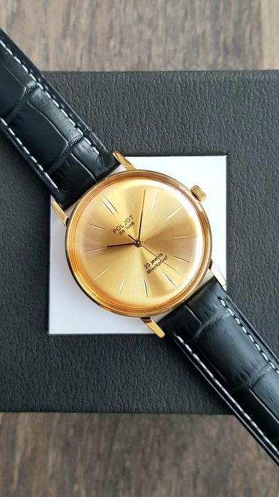 Годинник Poljot de luxe 23 jewels. Часы Полёт  Механика 2209 СССР