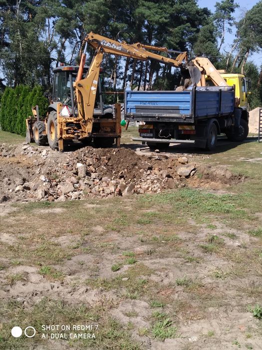 Usługi koparką , wywrotka transport, hds