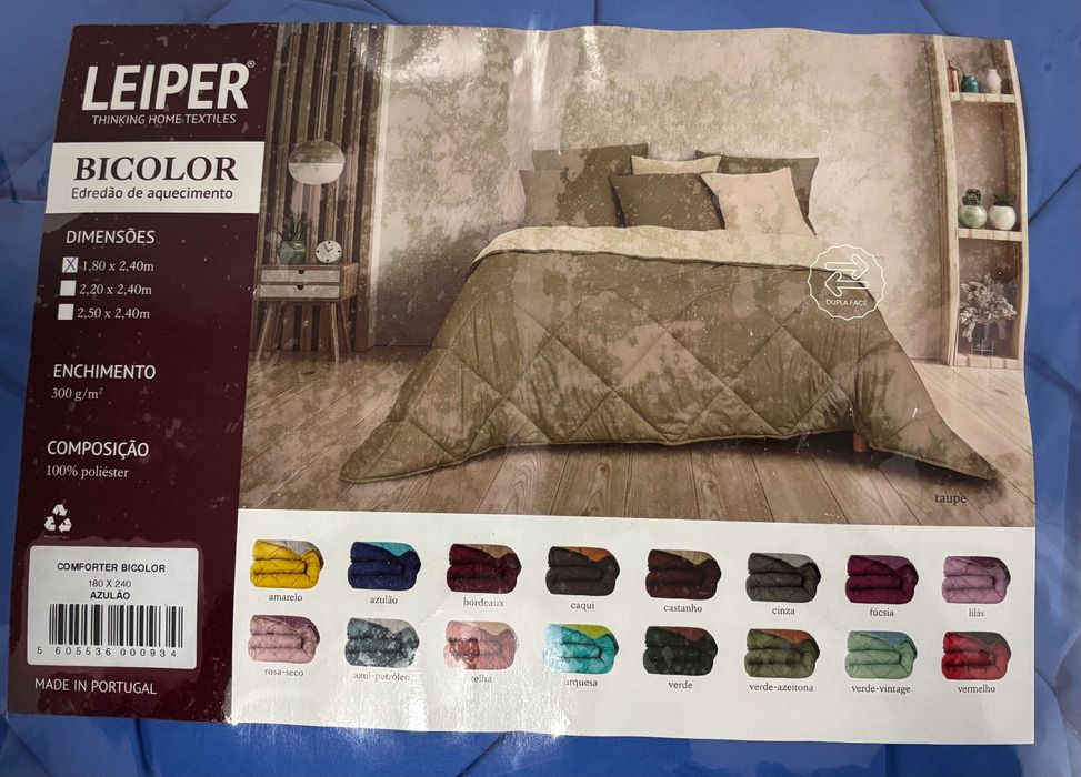 Edredon Cama Individual 1,80 x 2,40 m *NOVO*