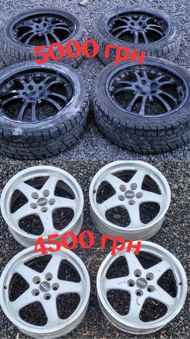 Диски r17 5*100 титани golf 4,bora,fabia,subaru,octavia tour,seat,audi