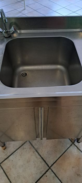 Banca de lavar industrial