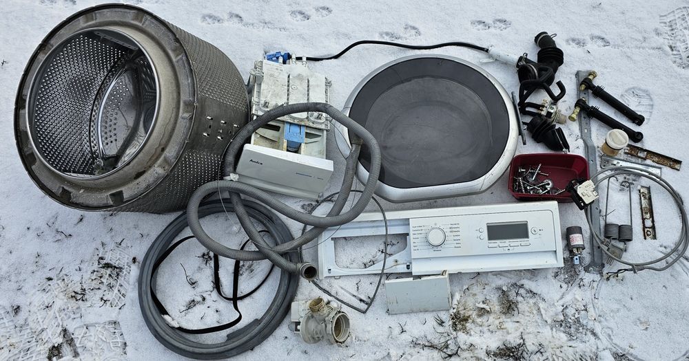 Części zamienne do pralki Amica AWX612D Bęben drzwiczki pasek sprężyna