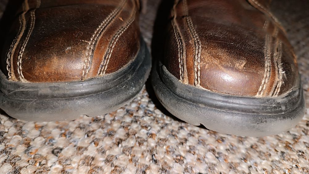 skórzane adidasy Clarks brąz UK9 r.43