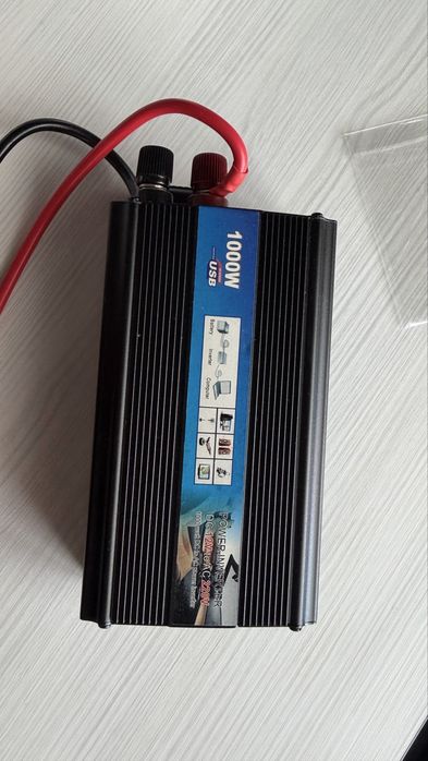 Автомобільний інвертор 12V → 220V 1000W + USB